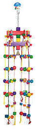 [BR_177336] Birdtoy kooi touw met blokjes carrousel 123cm