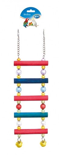 [BR_177339] Birdtoy kooi ladder met kralen 42cm