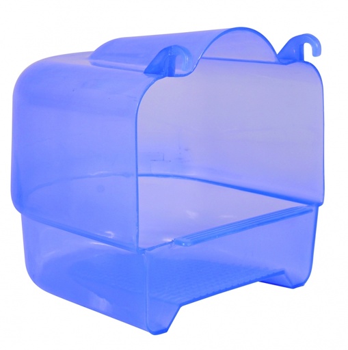 [54032] Badhuis Blauw 15x16x17cm Transp
