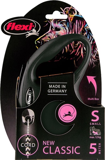 [020 8145] Flexi classic cord S zwart 5 meter