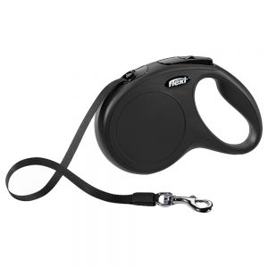 [020 8175] Flexi classic cord M zwart 8 meter