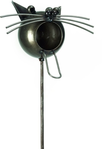 [BR_179475] Metalen voederhouder kat
