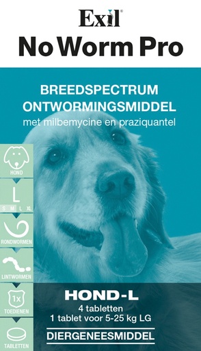 [E539                ] Exil No Worm Pro Hond XL4 tabl.5-25