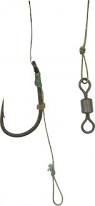[E3238206] LFT 2pack Coated Big Carp Rig (2x6) Barbed (+Free Stopper)