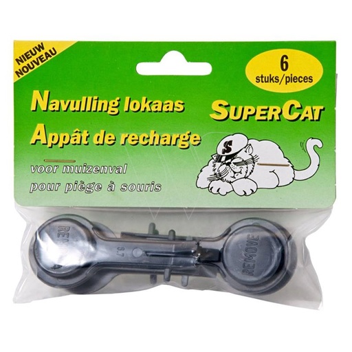 [BR_181006] Supercat Muizenval Lokstof 6 st