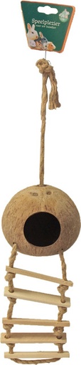 [020 4648            ] Knaagd. huis cocosnoot touwladder 30 cm