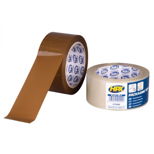 [VB5066] Plakband bruin 5cm, 66m