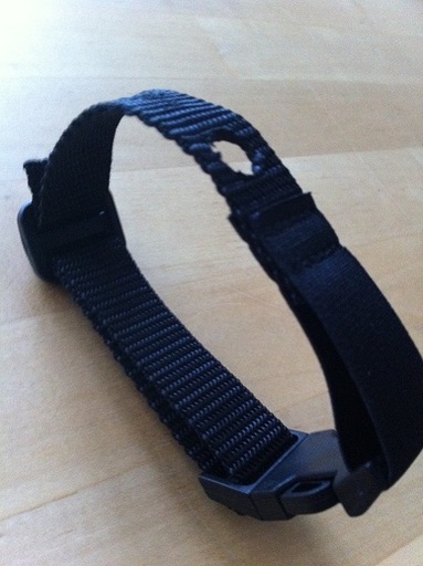 [904471] Nylon Halsband 2 gaatjes zwart, cat fence