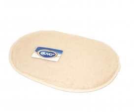[BR_181629] Mat nappa ovaal 61x46cm beige