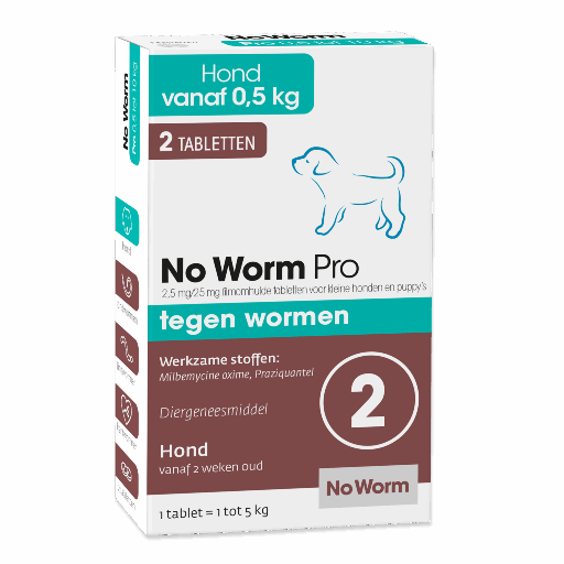 [E536                ] Exil No Worm Pro Puppy 0,5 tot 10 kg 2st