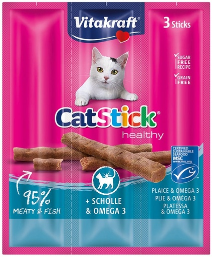[31218] Vitakraft cat-stick mini scholle / omega 3