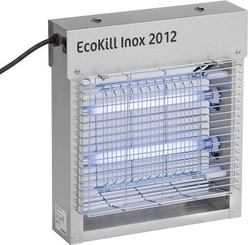 [BR_182597] EcoKill INOX 2012 vliegenkast (2x6Watt)