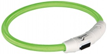 [12702] Flash light ring USB, L–XL: 65 cm/ø 7 mm, green