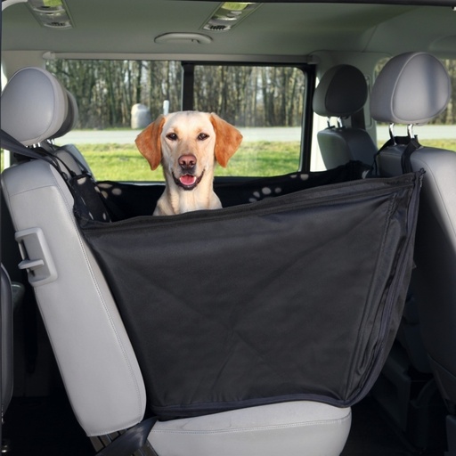 [BR_183328] Car seat cover with sidewalls, 0.65 × 1.45 m, black/beig