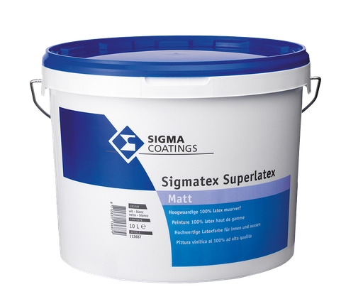 [BR_183497] # Sigmatex matt Wit 10ltr