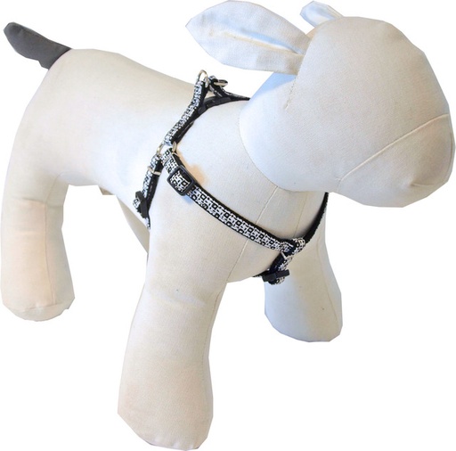 [BR_183804] Nylon bh tuig 20mm/55-75cm ruit/zw