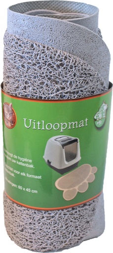 [BR_183844] Uitloopmat poot 60x45 lichtgrijs