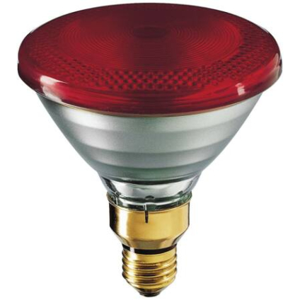 [476R] WARMTELAMP 175 watt rood spaar
