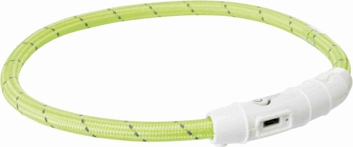[12701] Flash light ring USB, M–L: 45 cm/ø 7 mm, green