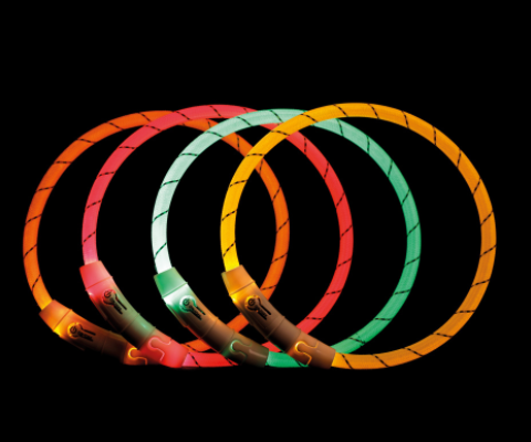 [BR_184082] Flash light ring USB, xs s: 35 cm/ø 7 mm oranje