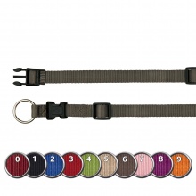 [BR_184089] Premium Halsband, M–L: 35–55 cm/20 mm, burgundy