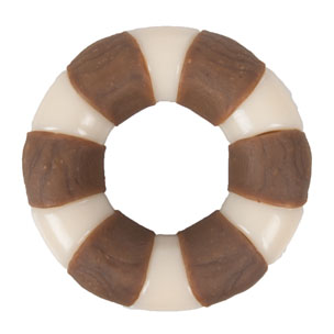 [BR_184497] NYLON KAUWRING+BUFFELHUID 10 CM