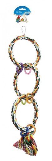 [BR_184714] Birdtoy touw 3 ring 14.5 cm