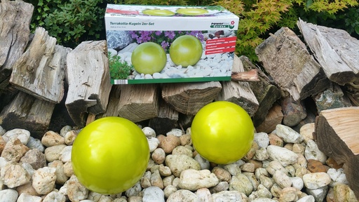 [BR_184854] Terracotta bollen tuinbol 15cm stuk