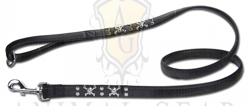 [BR_184903] Artleather skull'n Big bones black 160cm x 25mm