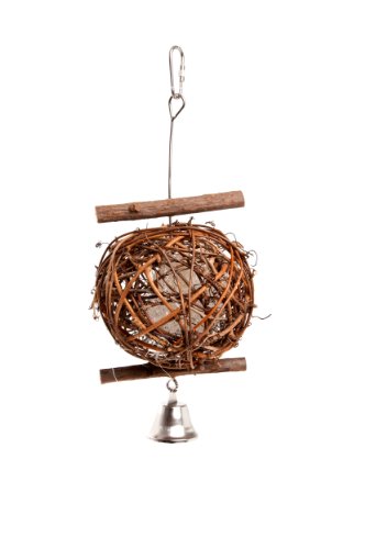 [BR_185223] Vogelbal hout 10x10x26cm
