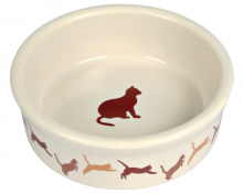 [BR_191885] Kattenvoerbak12cm black kat