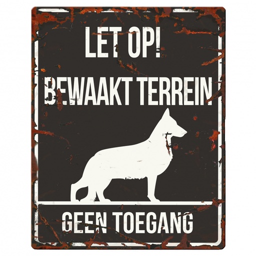 [BR_192161] WARNING SIGN SQUARE GERMAN S. N zw
