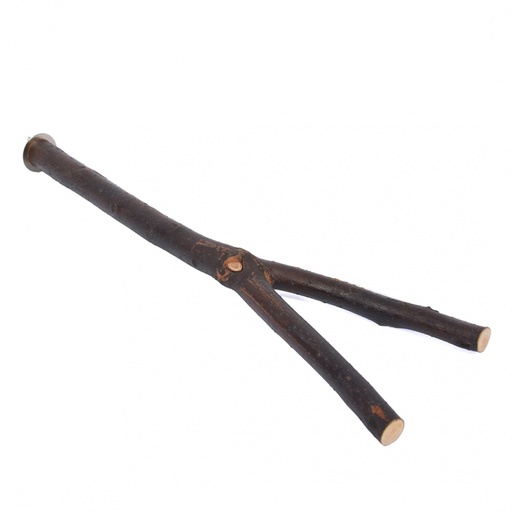 [BR_192695] HOUTEN V-ZITSTOK 22CM bruin