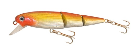 [DI3135-GFR] Invader Wobbler 3-Joint 9cm. 14gr. F. / Gold Fluorescent Red >1,00mtr)