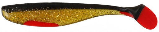 [BR_192960] LFT Paddle Shads (002) 2pcs. 15cm. Black Gold Red Tail