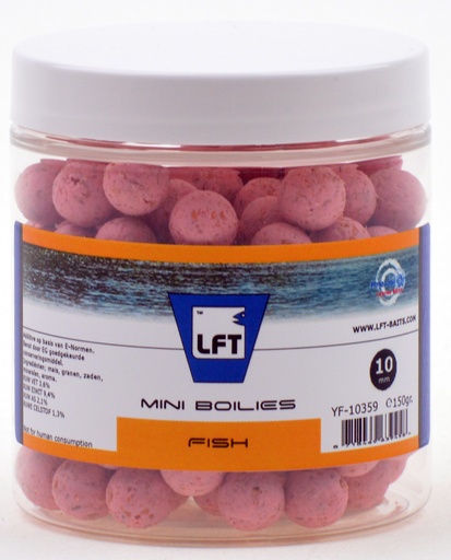 [BR_193004] LFT Precision Mini Boilies 150gr. 10mm. Fish