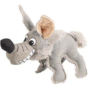 [BR_193109] Canvas hyena met piep 28cm