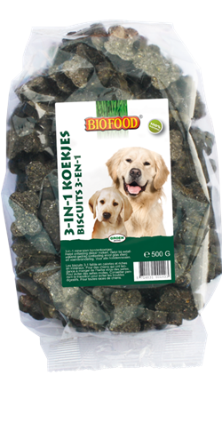 [23084               ] Biofood 3in1 hondenkoekjes 500 gr