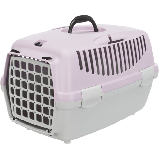 [39823] Vervoersbox Capri 2, XS–S: 37 × 34 × 55 cm, lichtgrijs/lila