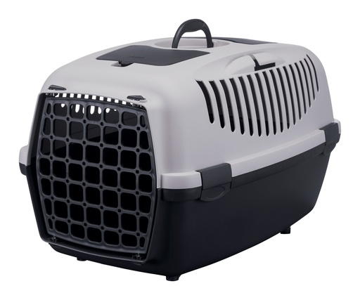 [39831] Vervoersbox Capri 3, S: 40 × 38 × 61 cm, lichtgrijs/donkergrijs