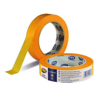 [0300-72 33 25] Afplakband Masking tape 4400 ORANJE 25mm x 25m