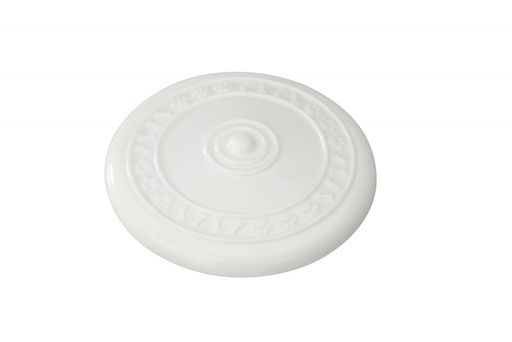 [BR_193996] Rubber frisbee met Vanille 23cm wit