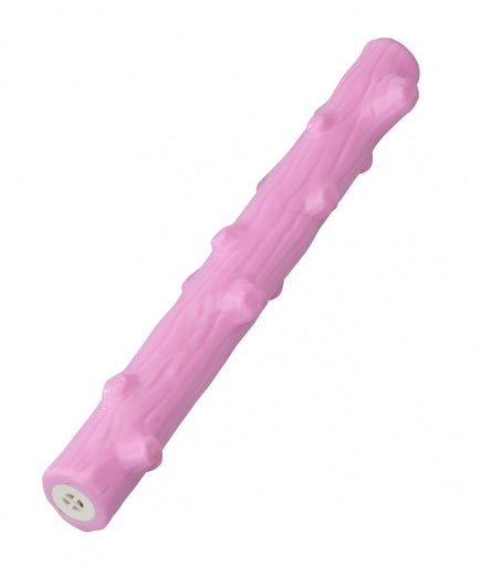 [BR_194011] Rubber stok met aardbei 30,50cm roze