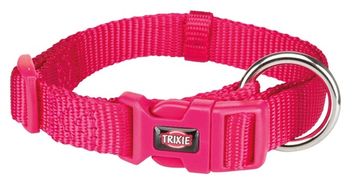 [BR_194121] Premium halsband, S–M: 30–45 cm/15 mm, fuchsia