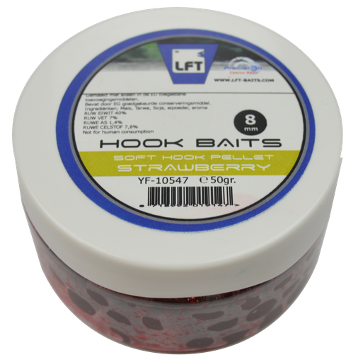 [BR_194136] LFT Soft Hook Pellets Evolution 8mm Strawberry