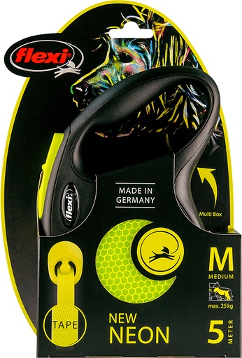 [020 9383] Flexi rollijn New Neon M tape 5m