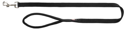 [200101] Premium Riem, XS–S: 1,20 m/15 mm, zwart