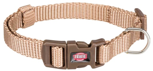 [BR_194437] Premium Halsband, XS–S: 22–35 cm/10 mm, karamel
