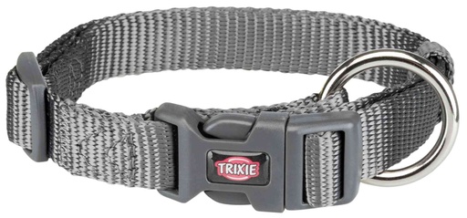 [BR_194451] Premium Halsband, S–M: 30–45 cm/15 mm, grafiet