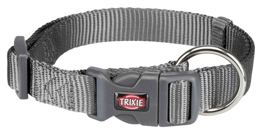 [BR_194465] Premium Halsband, M–L: 35–55 cm/20 mm, grafiet